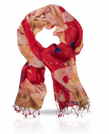 Палантин Женский S-CN.FLOWER/PLUM